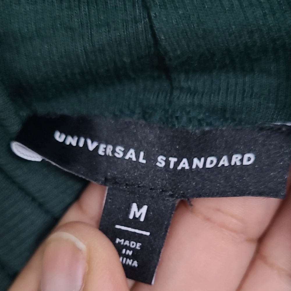Universal Standard Deep Green Long Sleeve Dress W/FREE BELT - Picture 2 of 11